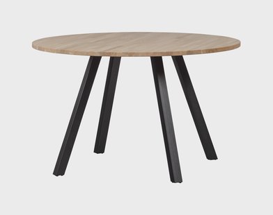 WOOOD Ronde Eettafel 'Tablo' Eikenhout, Ø120cm