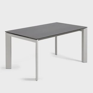 Kave Home Uitschuifbare Eettafel 'Axis' 160 - 220 x 90cm, kleur Grijs