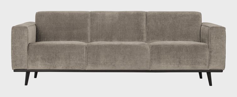 WOOOD Bank 3-zits 'Statement' Rib, kleur Clay