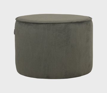 LABEL51 Poef 'Tibo' Rib, kleur Army Green