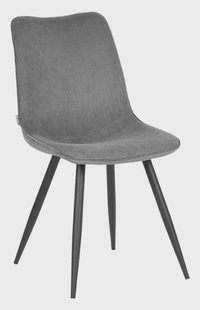 LABEL51 Eetkamerstoel 'Jort' Rib, kleur Grijs