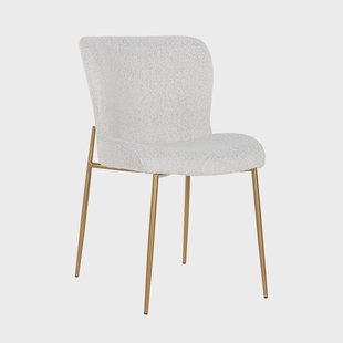 Richmond Eetkamerstoel 'Odessa' Bouclé, kleur Wit