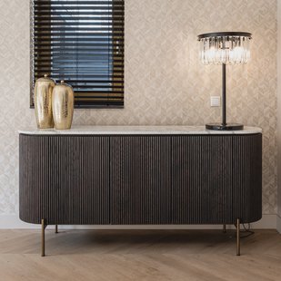 Richmond Dressoir 'Barkley' Eikenhout en Faux Marmer, 180cm