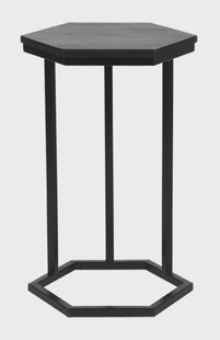 LABEL51 Bijzettafel 'Slide' Zwart Mangohout, 40cm