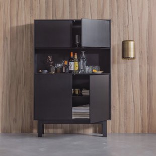 WOOOD Buffetkast 'Finca' Mat zwart, 170 x 110cm