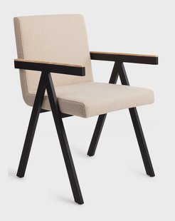 Jesper Home Eetkamerstoel 'Omuta' Chevron, kleur Tan