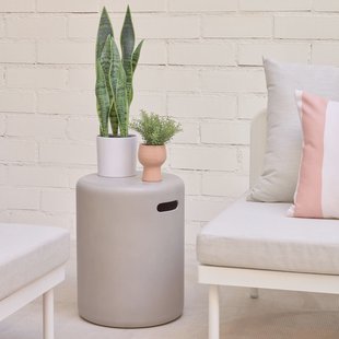 Kave Home Outdoor Bijzettafel 'Taimi' Ø35cm, kleur Grijs