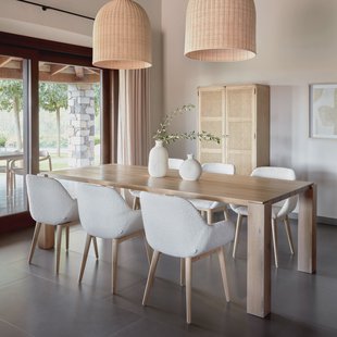 Kave Home Eettafel 'Deyanira' Eiken, 160 x 90cm