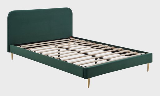 Artistiq Bed 'Federico' Velvet, 140 x 200cm, kleur roze