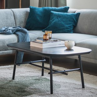 vtwonen Salontafel 'Elegance' Mangohout en Metaal, 100 x 60cm