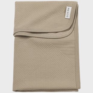 Meyco wiegdeken pure taupe