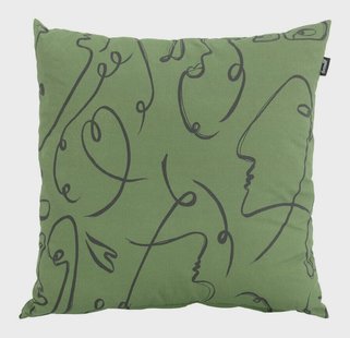 Hartman Tuinkussen 'Faces' 50 x 50cm, kleur Groen