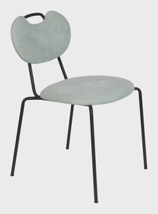 ZILT Eetkamerstoel 'Tajon' Chenille, kleur Groen