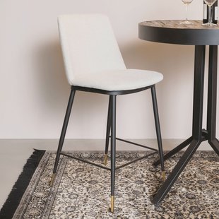 ZILT Barstoel 'Younes' kleur Beige (zithoogte 65cm)