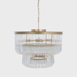 Richmond Hanglamp 'Romy' Glas, kleur Brushed Gold