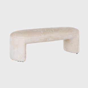 Richmond Eetkamerbank 'Fargo' Chenille, kleur Wit