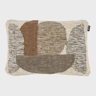 By-Boo Kussen 'Art' 40 x 60cm, kleur Bruin