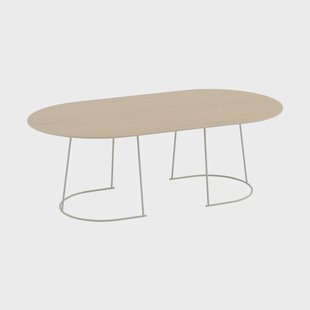 Muuto Airy salontafel large Gelakt eikenfineer-off white
