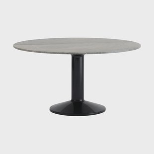 Muuto Midst salontafel Grijs marmer-black, Ø140 cm