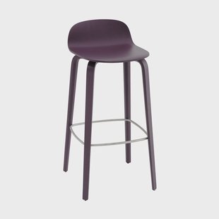 Muuto Visu barkruk 75 cm Dark plum