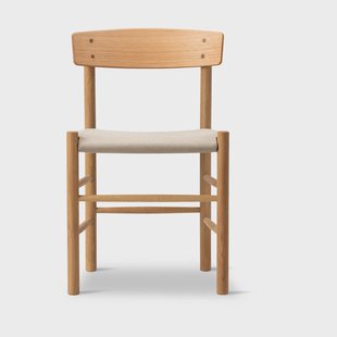 Fredericia Furniture J39 stoel Geolied oak-natural canvas