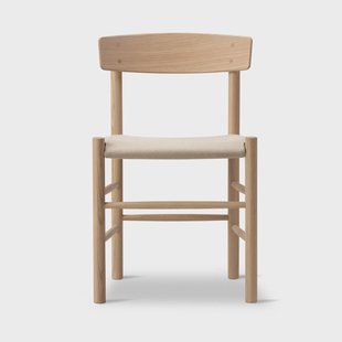 Fredericia Furniture J39 stoel Gezeept oak-naturel canvas