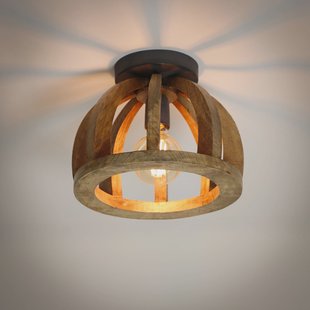 LifestyleFurn Plafondlamp 'Brenner' Mangohout