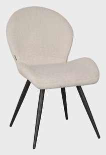 LABEL51 Eetkamerstoel 'Sky' Teddy, kleur Ivory