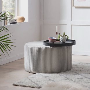 Artistiq Salontafel 'Osvaldo' Met dienblad, Ø70cm