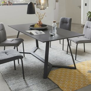 Artistiq Eettafel 'Matias' 180 x 90cm, kleur Zwart