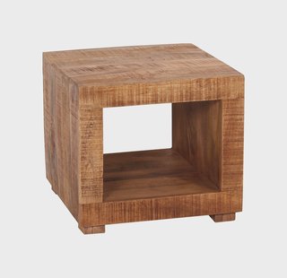 Artistiq Bijzettafel 'Aeden' Mangohout, 50 x 50cm