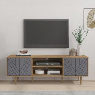 Artistiq TV-meubel 'Beckham' 160cm, kleur Grijs / Naturel