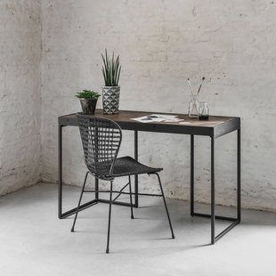 DTP Home Bureau 'Criss Cross' Hout en staal, 125 x 50cm