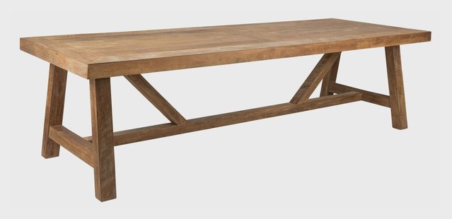 DTP Home Eettafel 'Monastery' Teakhout, 250 x 100cm