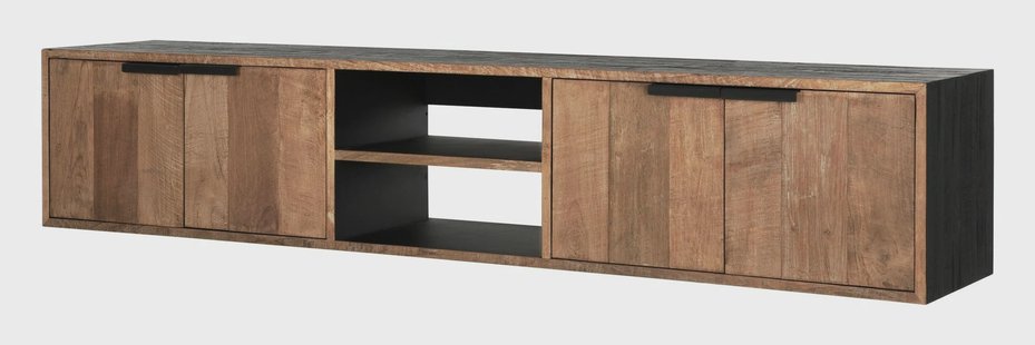 DTP Home Zwevend TV-meubel 'Cosmo' Teakhout, 205cm