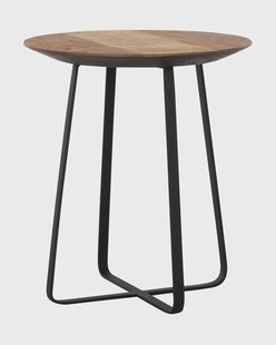 DTP Home Bijzettafel 'Neptunes' Teakhout, 40cm, kleur Naturel