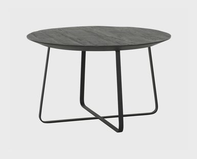 DTP Home Salontafel 'Neptunes' Teakhout, 60cm, kleur Zwart