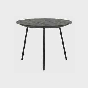 DTP Home Salontafel 'Jupiter' Teakhout, 50cm, kleur Zwart