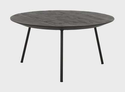 DTP Home Salontafel 'Jupiter' Teakhout, 60cm, kleur Zwart