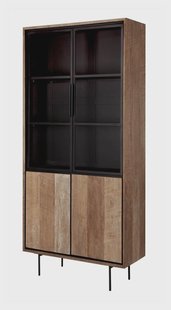 DTP Home Vitrinekast 'Metropole' Teakhout, 210 x 100cm