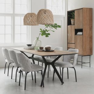 DTP Home Eettafel 'Metropole' Teakhout, 225 x 95cm