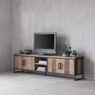 DTP Home TV-meubel 'Beam' Teakhout, 220cm, kleur Naturel