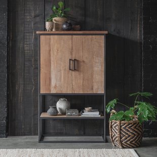 DTP Home Opbergkast 'Beam' Teakhout, 140 x 90cm, kleur Naturel