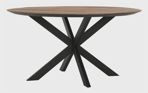 DTP Home Ronde Eettafel 'Shape' Teakhout, 150cm, kleur Naturel