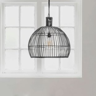 MUST Living Hanglamp 'Las Salinas' Rotan, 50cm, kleur Zwart