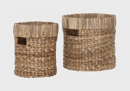 MUST Living Mand 'Organize' Waterhyacint, Set van 2 stuks