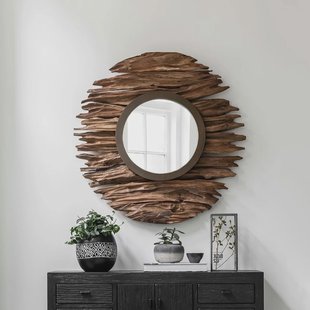 MUST Living Spiegel 'Pure' Teakhout, 85cm