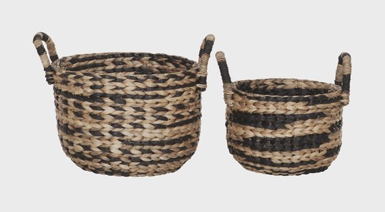 MUST Living Mand 'Basket' Rond, Set van 2 stuks