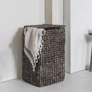 MUST Living Wasmand 'Palawan' Waterhyacint, kleur Zwart