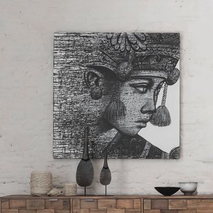 MUST Living Wandpaneel 'Balinese Girl Komang' 100 x 100cm